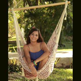 Favorit hængekøjestol med 2 farver i fleksibelt net - Populær