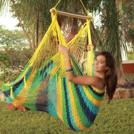 Favorit hængekøjestol med 2 farver i fleksibelt net - Populær