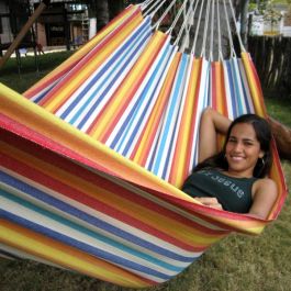 Formosa light stribet stof-hængekøje