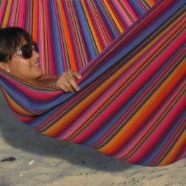 Indigo hængekøje - stærk og farverig